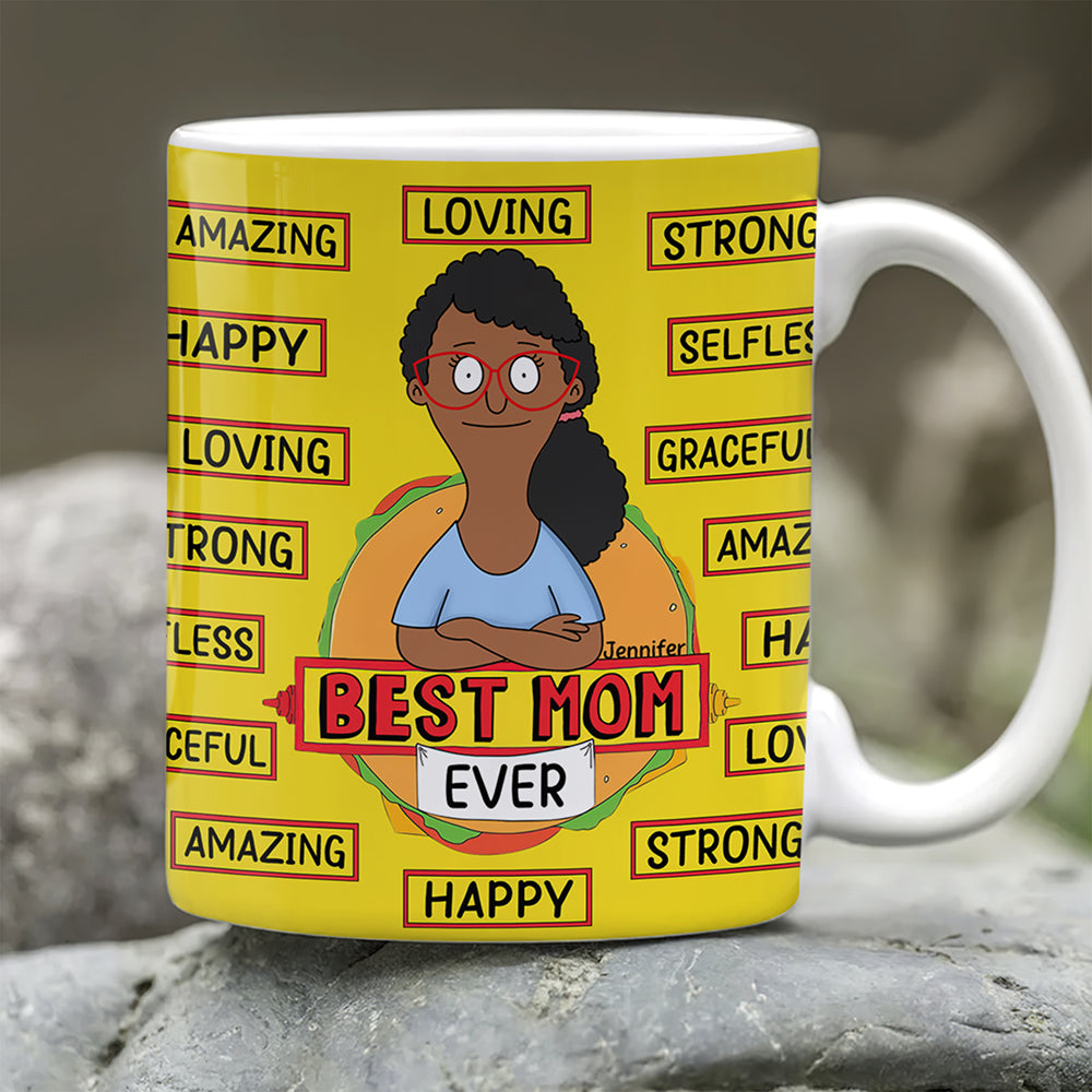 "Best Mom Ever" - Personalized Coffee Mug for Mom and Grandma Coffee Mug PopCulturePrints
