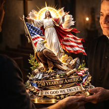 Load image into Gallery viewer, United In Faith: 250 Years of America - Personalized Light Box Gift for Christians Light Box PopCulturePrints
