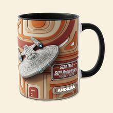 Load image into Gallery viewer, “Embrace the Universe with Every Sip” - Spaceship Coffee Accent Mug - Personalized Gift for Cosmic Lovers
