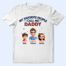 Load image into Gallery viewer, My Favorite People Call Me Pop Pop 3D Effect - Personalized T-Shirt T-shirt PopCulturePrints

