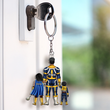 Load image into Gallery viewer, “A Bond Like No Other” - Energy Dad Acrylic Keychain, Personalized Gift for Dad &amp; Grandpa Keychains PopCulturePrints
