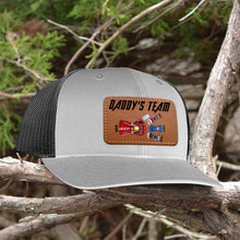 Load image into Gallery viewer, Custom Dad&#39;s Team Leather Patch Cap - Personalized Gift
