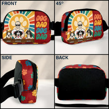 Load image into Gallery viewer, “Celebrating Dog Dads Everywhere” - Custom Retro Dog Dad Crossbody Belt Bag - Perfect Gift for Dog Lovers, Fathers &amp; Pet Owners Crossbody Belt Bag PopCulturePrints
