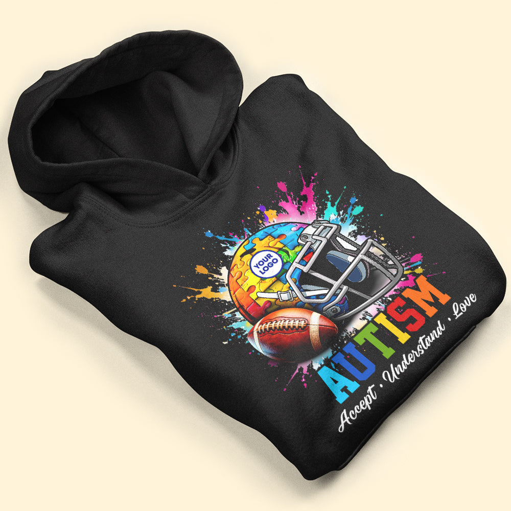 Embrace Diversity: Personalized Autism Football Shirt - Custom Gift for Football Lovers Shirts PopCulturePrints