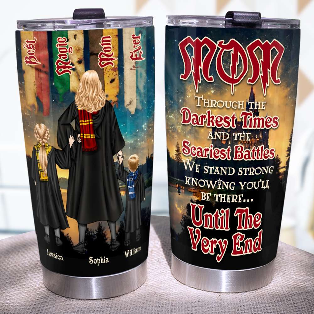 Custom Magic Mom Tumbler - Personalized Gift for Mother's Day Tumbler Cup PopCulturePrints