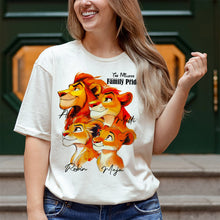 Load image into Gallery viewer, &quot;Embrace the Roar of Family Love&quot; - Personalized Lion Family Pride Shirt - Custom Gift for Family, Friends, and Loved Ones Shirts PopCulturePrints

