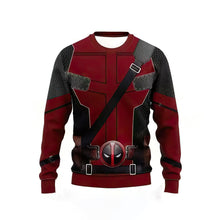 Load image into Gallery viewer, Dual Superhero Costume Hoodie - Wolverine and Deadpool Mashup
