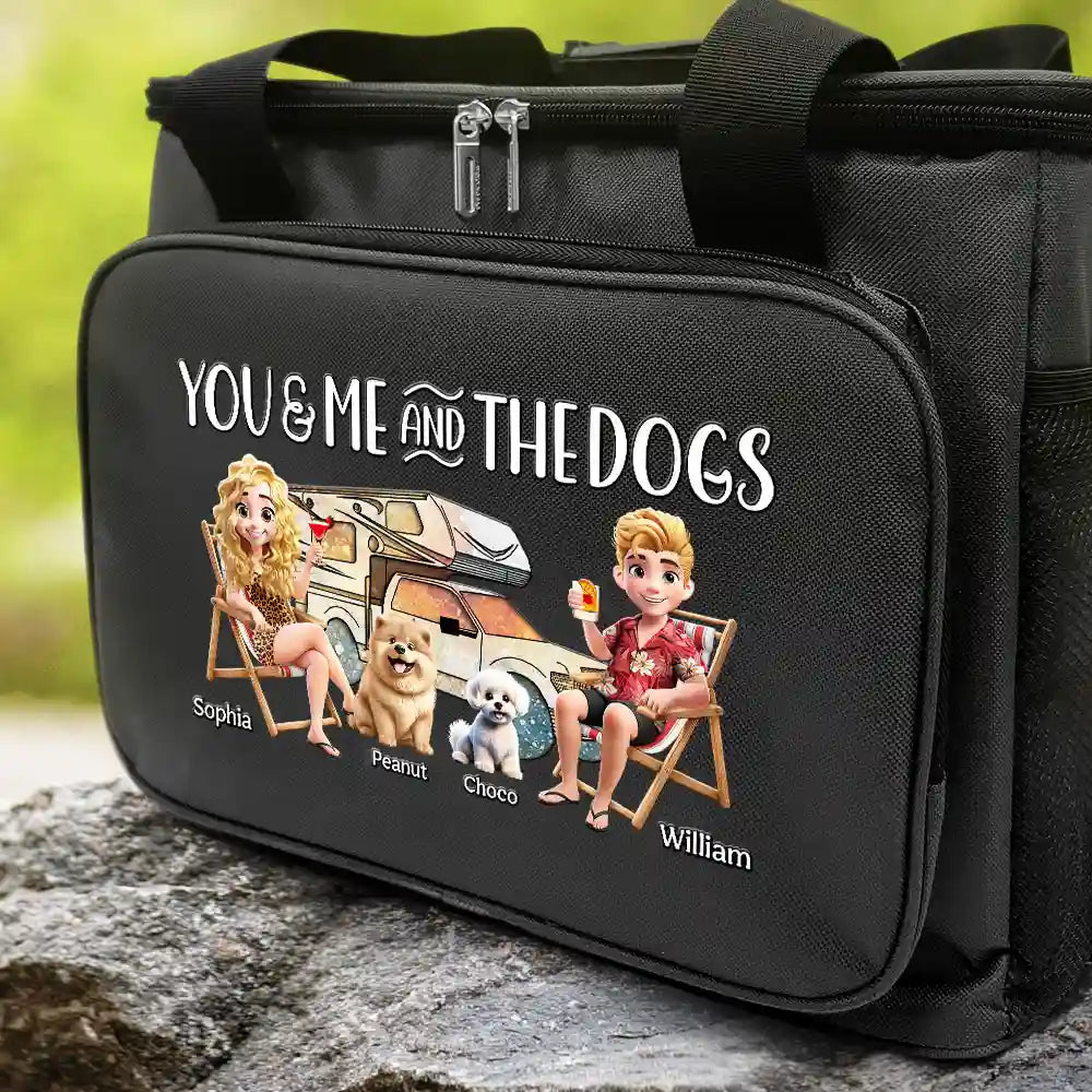 You & Me and The Dog - Personalized Lunch Bag, Cooling Tote Lunch Bag, Cooling Tote PopCulturePrints