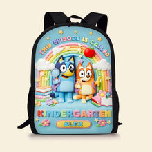 Load image into Gallery viewer, &quot;Bring Joy to Learning!&quot; - Cute Cartoon School Bag, Personalized Gift for Kids Backpack PopCulturePrints
