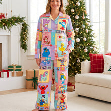 Load image into Gallery viewer, Bring Back Childhood Memories - Lovely Nostalgic Cartoon Characters Pajama Set - Personalized Gift for Kids and Adults Pajama Set PopCulturePrints
