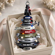 Load image into Gallery viewer, “Celebrate the Galaxy!” Epic Space Tree Acrylic Ornament - Personalized Gift for Star Wars Fans
