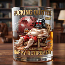 Load image into Gallery viewer, Retirement Mode Activated: Personalized Round Glass Gift for Happy Retirees Glass PopCulturePrints

