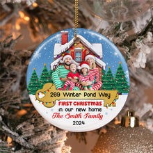 Load image into Gallery viewer, Personalized First Christmas in New Home Ornament Ornament PopCulturePrints
