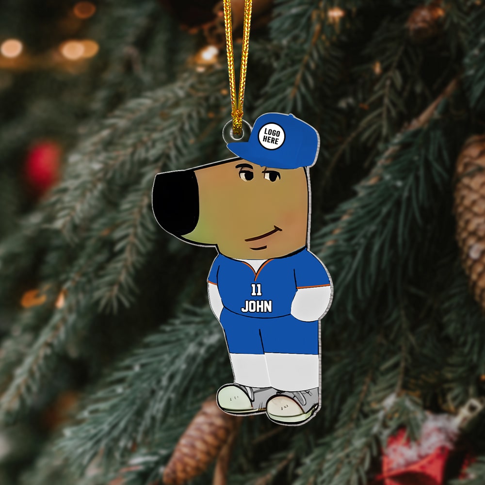 Custom Baseball-Themed Acrylic Ornament for Sports Fans Ornament PopCulturePrints