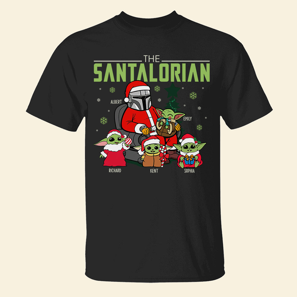 Personalized 'The Santalorian' Family Christmas Hoodie