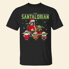 Load image into Gallery viewer, Personalized &#39;The Santalorian&#39; Family Christmas Hoodie
