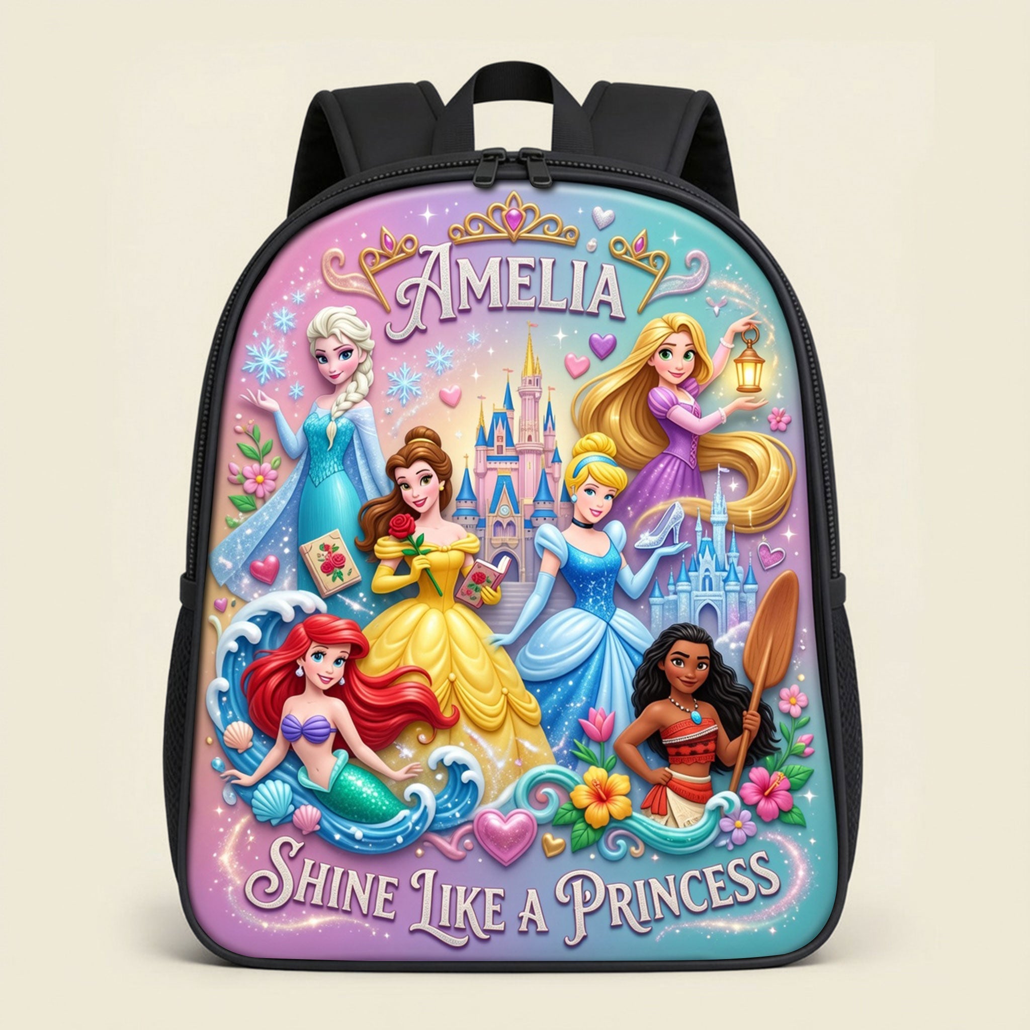 Lovely Fantastical Princess Shool Bag - Personalized Gifts For Kids 04tyti130726 Backpack PopCulturePrints
