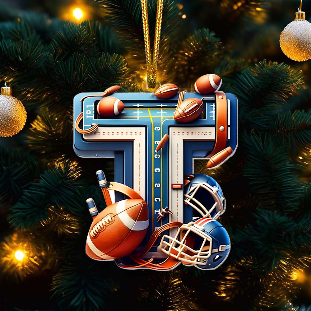 Custom Sports Lover Alphabet Christmas Ornaments Ornament PopCulturePrints