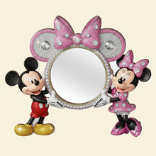 Load image into Gallery viewer, Sweet Love – Personalized Mickey and Minnie Wall Hanging Mirror Mirror PopCulturePrints
