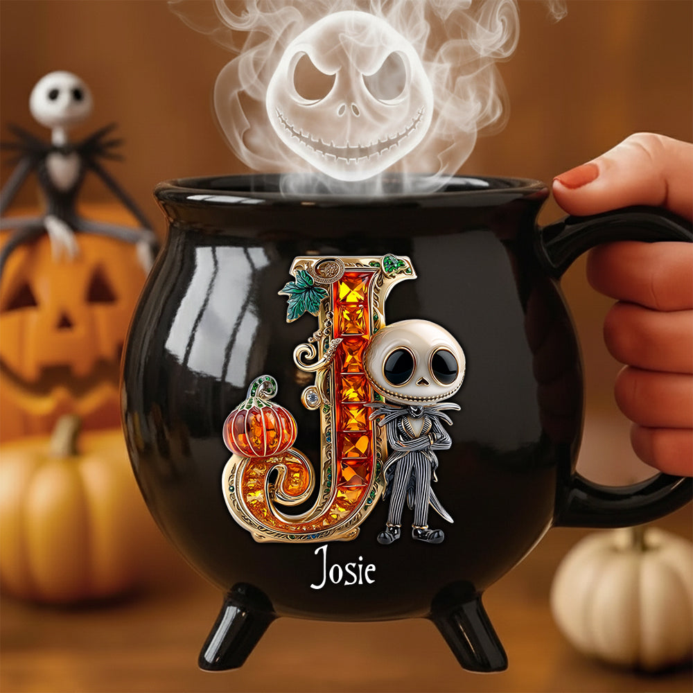 Spooky Alphabet Cauldron Mug - Personalized Halloween Gift for Your Loved Ones Cauldron Mug PopCulturePrints