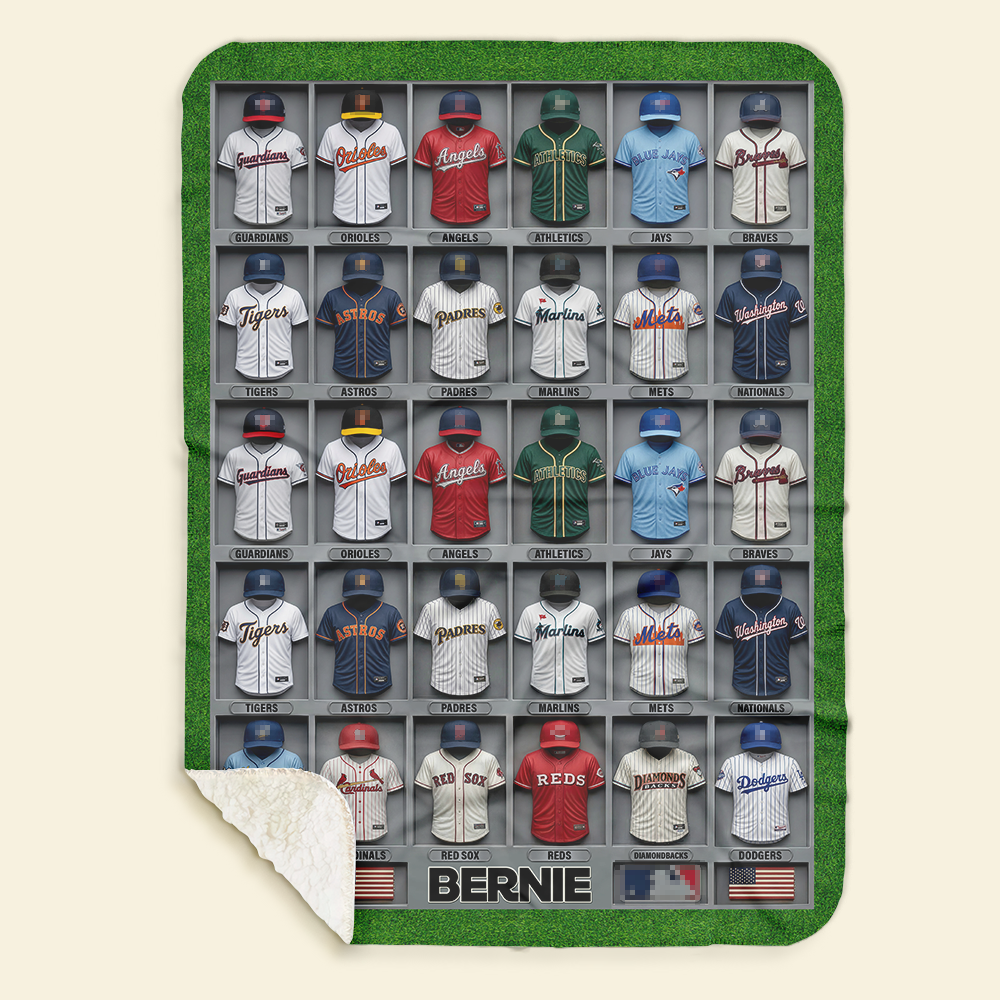 "Score Big with Style!" - Personalized Sport Teams Uniform Blanket - Custom Gift for Sport Fans, Friends, Family Blanket PopCulturePrints