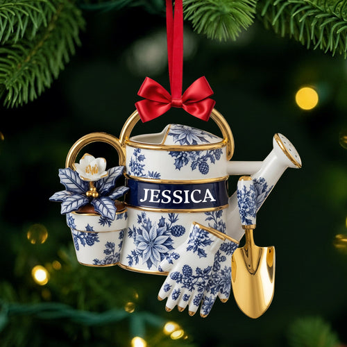 “Celebrate Every Garden Moment” - Personalized Garden Tools Acrylic Ornament - Custom Gift for Garden Lovers Ornament PopCulturePrints