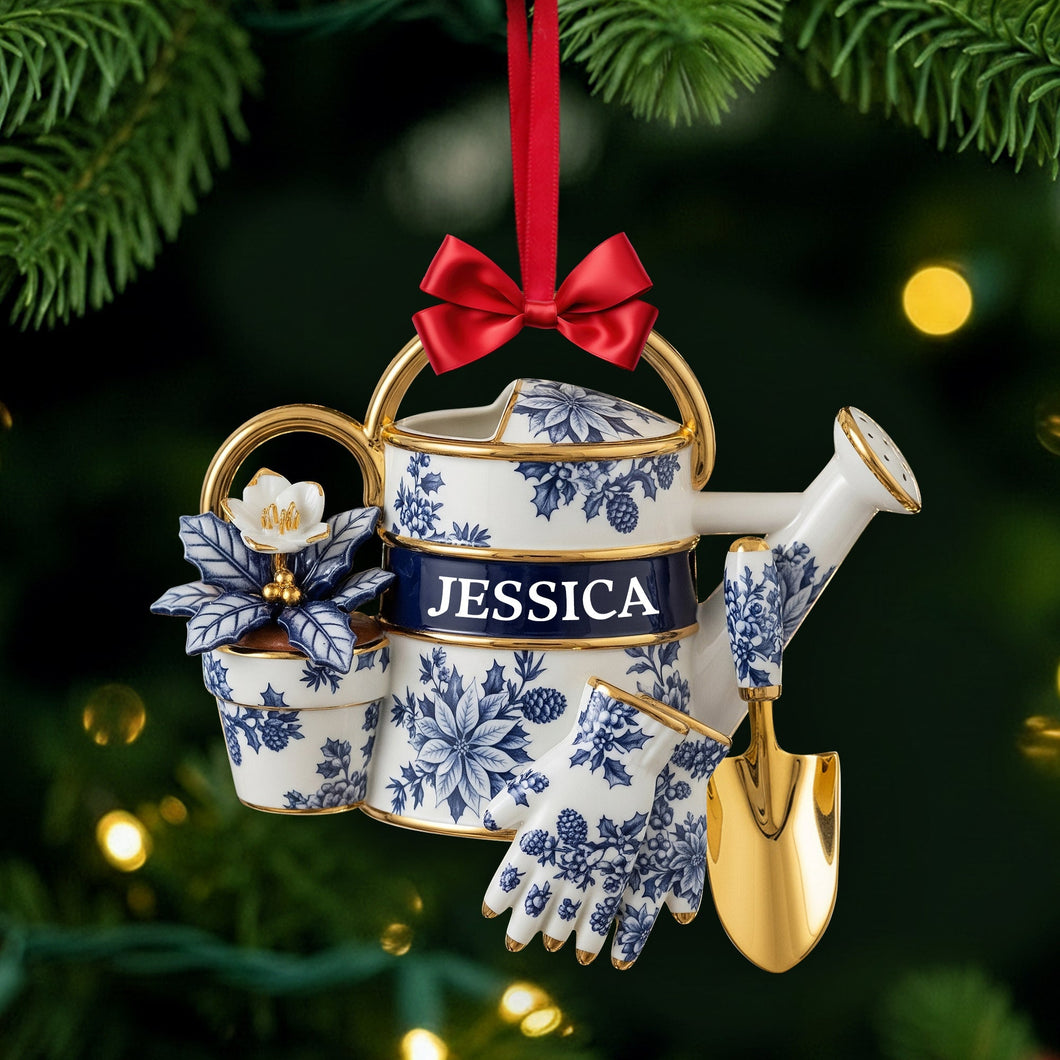 “Celebrate Every Garden Moment” - Personalized Garden Tools Acrylic Ornament - Custom Gift for Garden Lovers Ornament PopCulturePrints