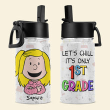 Load image into Gallery viewer, Personalized 1st Grade Water Bottle for Kids - Cute Cartoon Design
