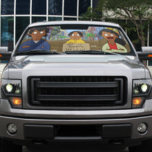 Load image into Gallery viewer, Personalized Family Windshield Sunshade - Fun Pop Culture Design Doormat PopCulturePrints
