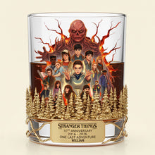 Load image into Gallery viewer, "Cheers to Love and Adventure!" - Personalized Last Adventure Anniversary Whiskey Glass - Custom Gift for Couples, Friends and Family Glass PopCulturePrints
