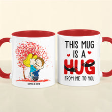Load image into Gallery viewer, Personalized Hug Mug Set for Couples Coffee Mug PopCulturePrints
