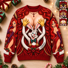 Load image into Gallery viewer, Cheeky Fictional Lady Shirt - Personalized Gifts For Her Christmas Sweatshirt 04HADH140926 AOP Products PopCulturePrints
