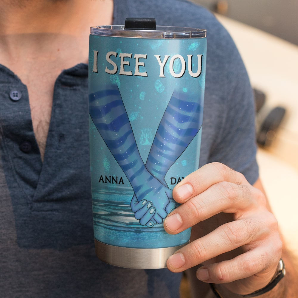Personalized Couple Tumbler - Custom Romantic Valentine's Day Gifts Tumbler Cup PopCulturePrints