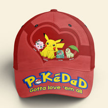 Load image into Gallery viewer, Personalized PokeDad Cap - Custom Father&#39;s Day Gift
