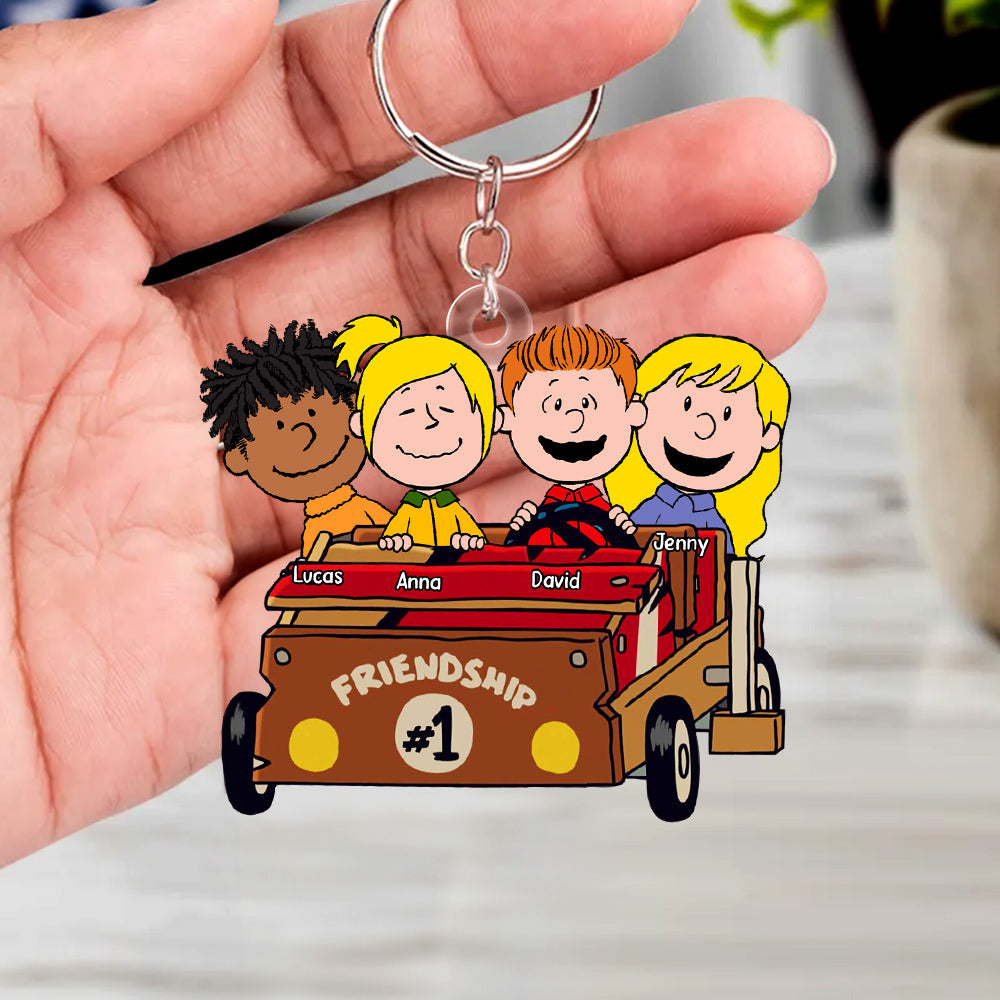 Personalized Friendship Keychain - Celebrate Your Best Friends Keychains PopCulturePrints