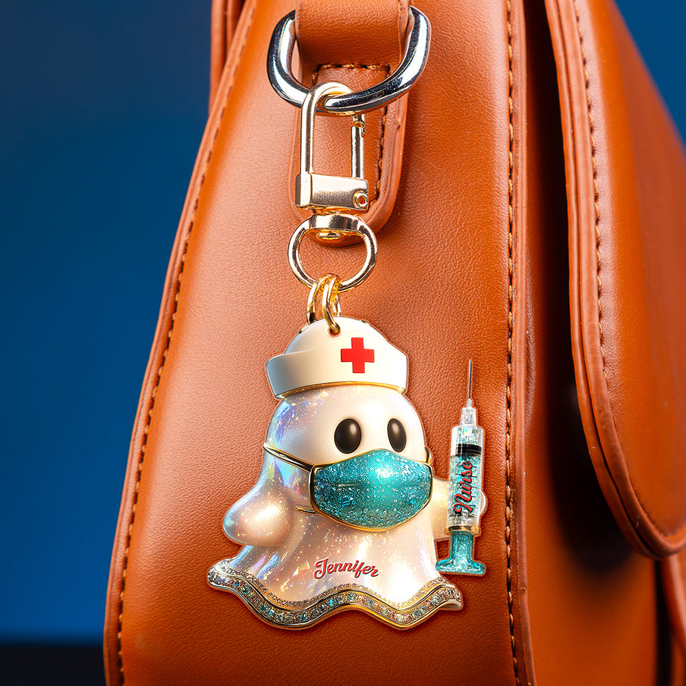 Nurse Ghost Keychain - A Heartfelt Tribute to Caregivers Keychains PopCulturePrints