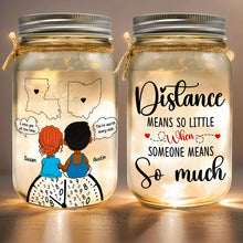 Load image into Gallery viewer, Personalized Mason Jar Light for Couples - Custom Love Map Gift Drink Jar PopCulturePrints
