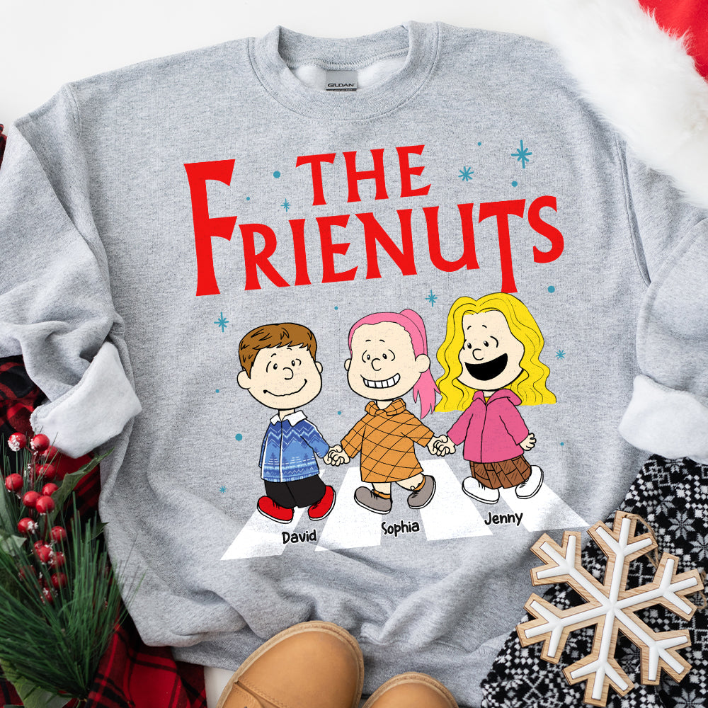 Custom Christmas Friends Shirt - Personalized Cartoon Character Gift