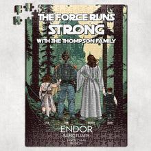 Load image into Gallery viewer, Personalized Family Jigsaw Puzzle – Galactic Adventure Theme Jigsaw Puzzles PopCulturePrints
