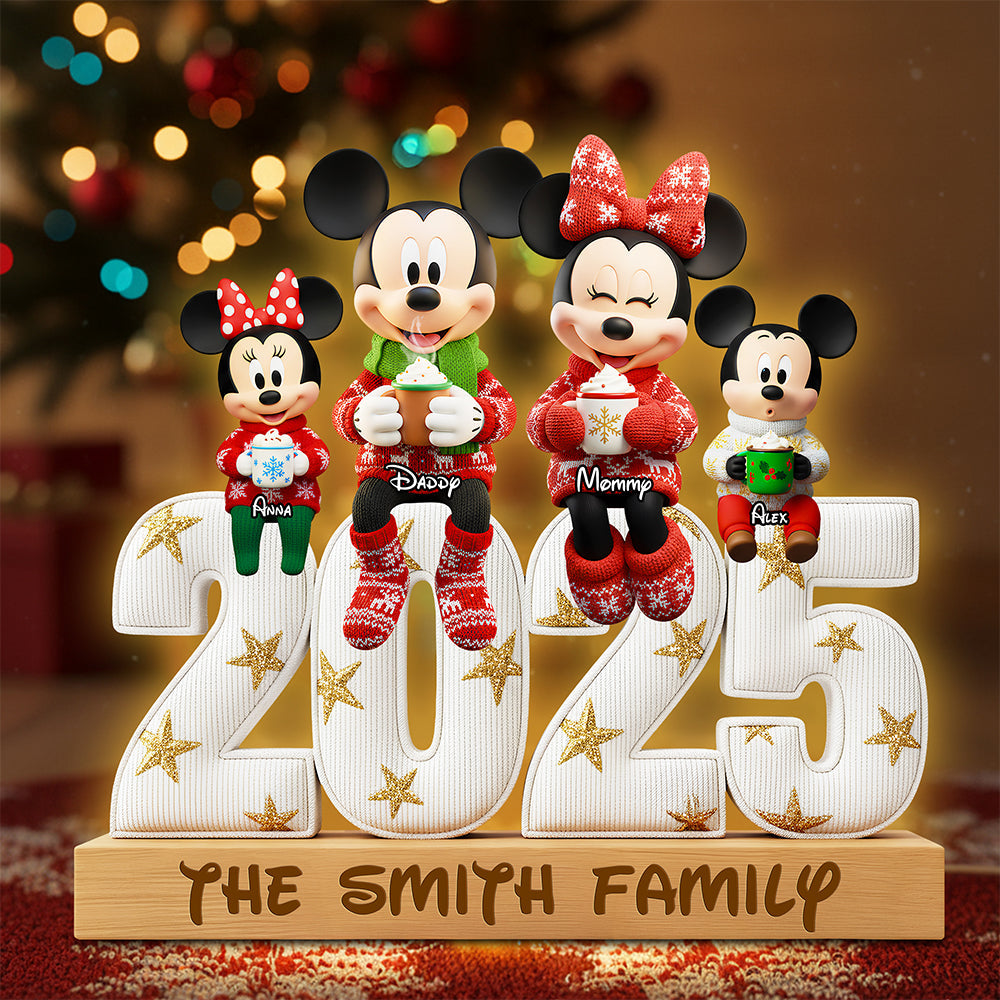 “Celebrate Family Love” - Personalized Sweet Family Christmas Light Box Gift Light Box PopCulturePrints