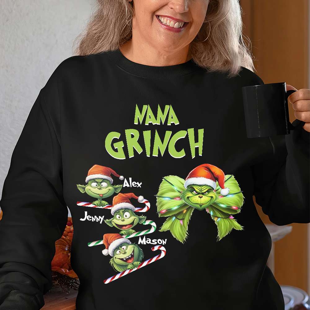 Personalized Nana Grinch Christmas Shirt