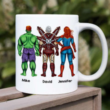 Load image into Gallery viewer, Superhero Dad Personalized Mug - Custom Father’s Day Gift Coffee Mug PopCulturePrints
