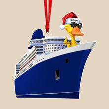 Load image into Gallery viewer, Personalized Christmas Ornament for Duck Lovers - Cruise Edition Ornament PopCulturePrints
