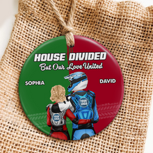 Load image into Gallery viewer, Custom Motocross Couple Ornament - Valentine&#39;s Day Gifts - Holiday Gift Ornament PopCulturePrints
