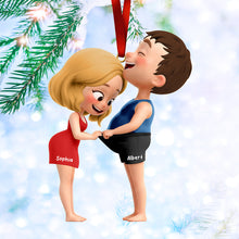 Load image into Gallery viewer, Together Forever: Personalized Funny Couple Ornament Ornament PopCulturePrints
