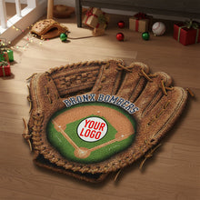Load image into Gallery viewer, &quot;Hit a Home Run with Your Front Door!&quot; - Sports Glove Doormat - Personalized Gift for Sports Lovers Doormat PopCulturePrints
