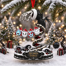 Load image into Gallery viewer, Bring Some Spook-tacular Cheer: Creepy Cute Family Christmas Ornament - Personalized Gift for Your Loved Ones Ornament PopCulturePrints
