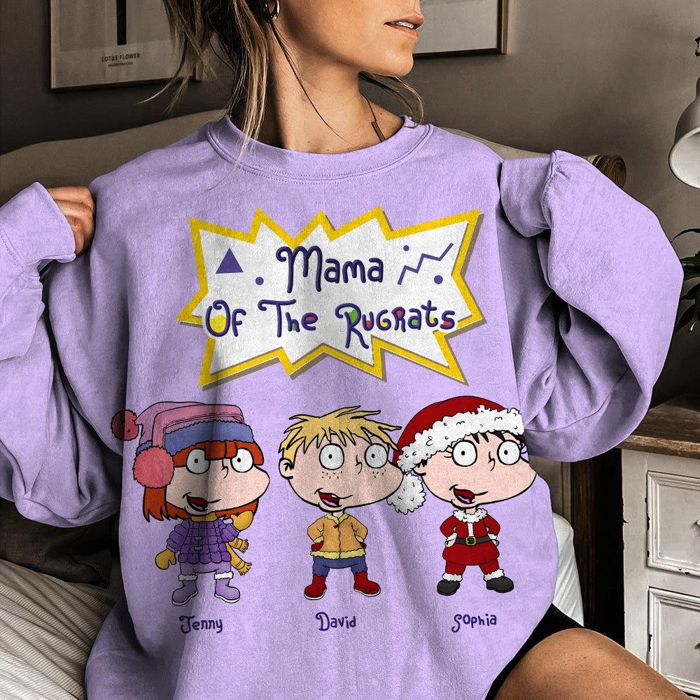 Customizable Christmas Sweatshirt for Mom - Rugrats Theme