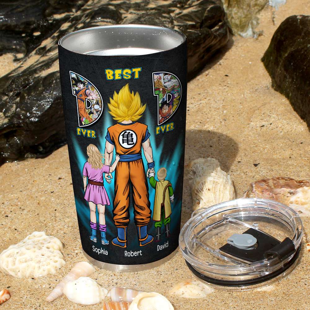 Daddy: Our Super Saiyan Hero Personalized Tumbler