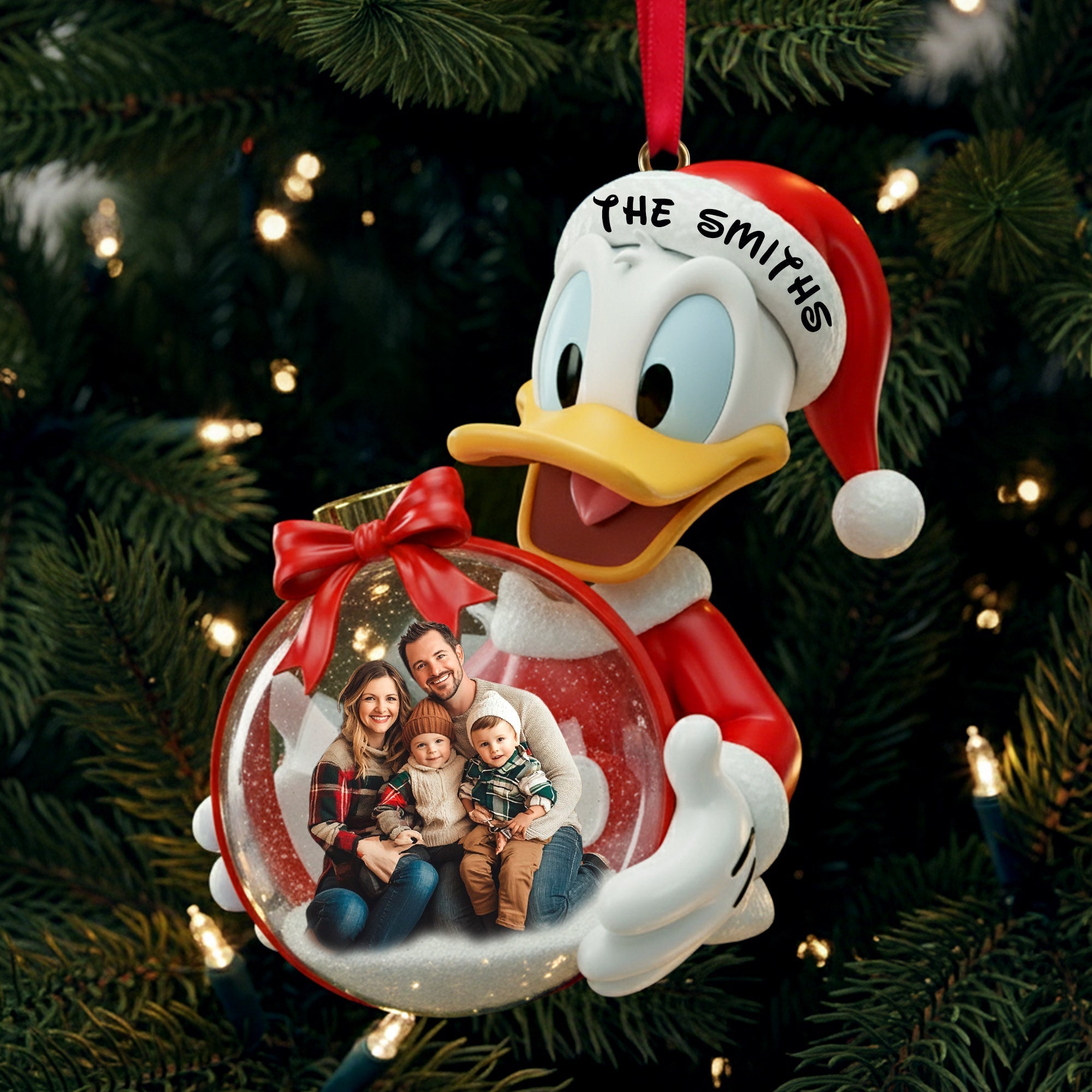 Joyful Christmas Family Ornament - Personalized Custom Photo Gift For Families Ornament PopCulturePrints